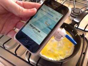 iegg battente iphone 44s caso frullino per le uova mobile 3d print model - Mito3D