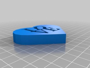 Sevgililer kalp 3d baskı 3d print model - Mito3D