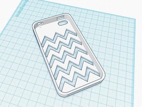 chevron cut-out iphone 44s caso 3d stampa 3d print model - Mito3D