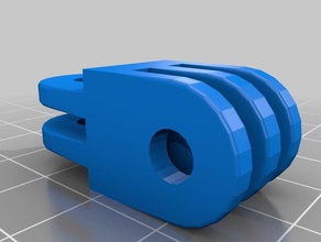 gopro90degreetwistadapter de la cámara personalizado 3d print model - Mito3D