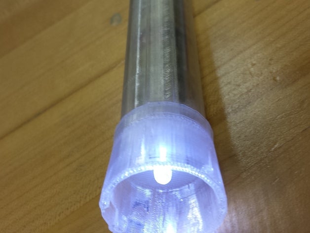 led flashlight electronics 3D print model - Mito3D