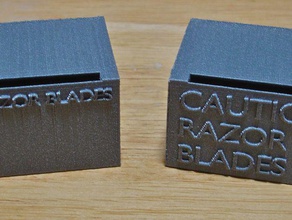 seguro de barbear segurança caixa descarte recipientes 3d do agregado familiar útil 3d print model - Mito3D