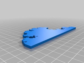my customized 2d line fractal math 3d print model - Mito3D