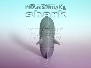 monstamaka shark toys games animal assembly puzzle 3d print model - Mito3D