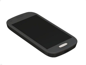 galaxy light mockup mobile phone case samsung smartphone 3d print model - Mito3D