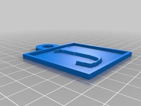 js keychain 2d art customized 3d print model - Mito3D