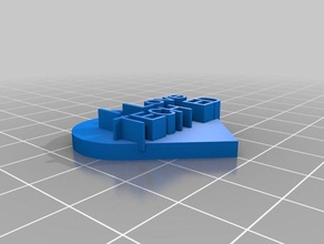 Liebe tech-ed meine angepasste Herz-Anhänger 3d print model - Mito3D