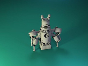 robot de prêt modèle des robots dr peluches usine sci fi gratuite chose penseur 3d print model - Mito3D