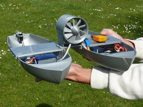two hulled impeller boat rc experimental other model 3d print model - Mito3D