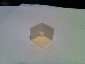 necker cube optical illusion interactive art 3d print model - Mito3D
