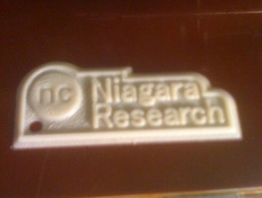niagara recherche un trousseau de clés porte-clés logo nc le collège 3d print model - Mito3D