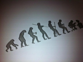 darwin evoluzione moderna people charles umana uomini uomo 3d print model - Mito3D