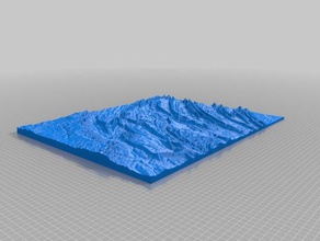 appalaches, de la pennsylvanie d'autres géologie 3d print model - Mito3D