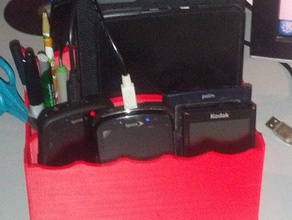 bureau portable électronique de l'organisateur outil les titulaires boîtes kindle smartphone tablette 3d print model - Mito3D