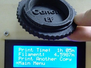 canon ef mount body cap camera ef-s 3d print model - Mito3D