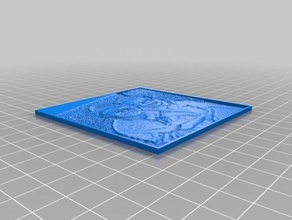 jackson gladen lithophane uzunluğu kalınlığı parametrize 2d sanat özelleştirilmiş 3d print model - Mito3D