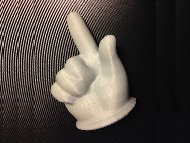 dimostrativo con il dito puntato di apprendimento 3D print model - Mito3D