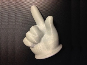 demonstrativo dedo apontando aprendizagem 3d print model - Mito3D