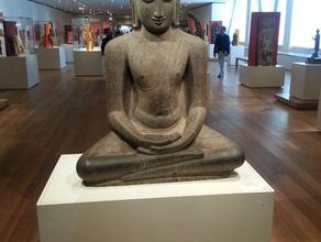 buddha seated meditation dhyanamudra chola period 12th century art institute chicago scans replicas 123d catch 3d scan deity museum3d sculpture 3d print model - Mito3D