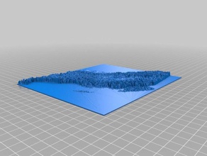 elevation model british columbia canada learning 3d print model - Mito3D