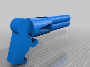 black dynamite-gun sculture 3d print model - Mito3D