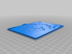 margarida 2d a arte personalizado 3d print model - Mito3D