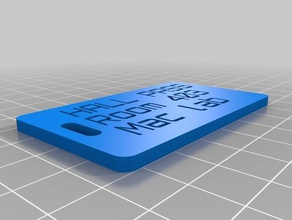 hall pass organizzazione personalizzato 3d print model - Mito3D
