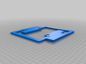 mi personalizar la placa de licencia frontera en blanco signos logotipos 3d print model - Mito3D