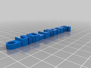 meine individuelle Nachricht Schlüsselbund Organisation 3d print model - Mito3D