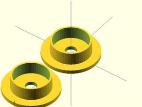 parametrico filamento di spool boccola 3d la stampante parti personalizzabile customizer openscad reprap 3d print model - Mito3D