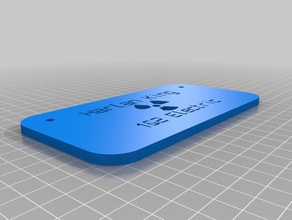 buisness card signs logos customized 3d print model - Mito3D