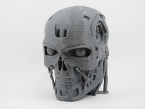t-800 redux sliceable creatures cyborg head skull t800 terminator cabeza terminator 