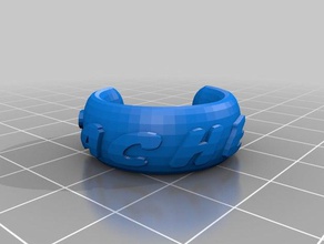 rachel my customized text ringbraceletcrown thing fashion 3d print model - Mito3D