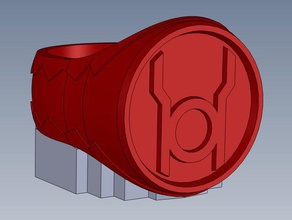 anello della lanterna rossa puntelli 3d print model - Mito3D