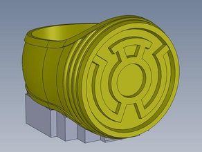 yellow lantern ring Requisiten 3d print model - Mito3D