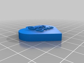 profundo diveheart pingente personalizado 3d print model - Mito3D