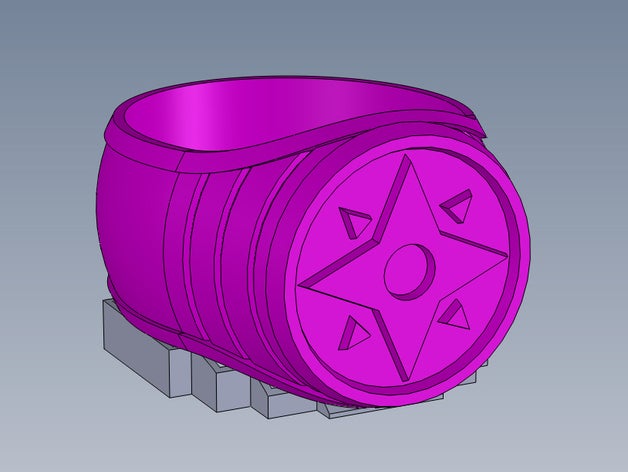 violet bague lanterne accessoires 3D print model - Mito3D