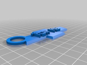 tow me keychains customized 3d print model - Mito3D