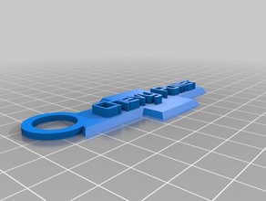 chevypwr i portachiavi personalizzato 3d print model - Mito3D