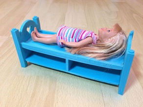 cama para muñecas iluminado verter poupee de juguete juego accesorios 3d print model - Mito3D