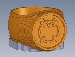 orange lantern ring Requisiten 3d print model - Mito3D