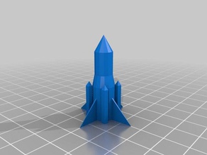 rocket fuel boosters vehicles cone cylinder model space toy 3d print model - Mito3D