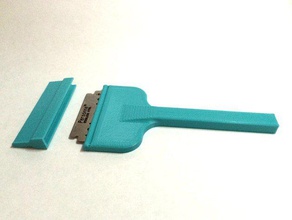 razor blade scraper cover 3d printer accessories covered holder 3d print model - Mito3D