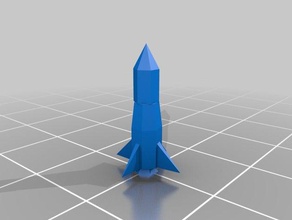 simple rocket 3d printer parts 3d print model - Mito3D