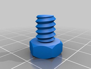il mio personalizzato dado di lavoro bullone rondella filettata fabbrica fai da te 3d print model - Mito3D