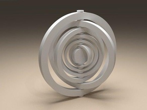 circle spinner interactive art 3d print model - Mito3D