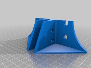 eje y-esquinas de bricolaje tech shop i3a 3d la impresora partes alfa los extremos marco i3 omega 3d print model - Mito3D