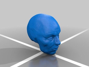 test head v2 Skulpturen 3d print model - Mito3D