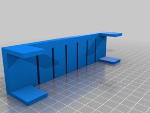 özelleştirilmiş basit usb kablo tutucu desk tidy benim organizasyon 3d print model - Mito3D
