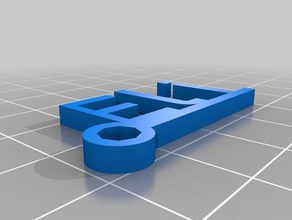 elisa Anahtarlık özelleştirilmiş 3d print model - Mito3D